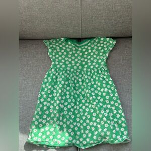 Old Navy Green Floral T-Shirt Dress-3T